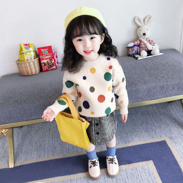 Vidmid Autumn Winter Knitted Sweater Children Clothing Boy Girls Sweaters Kids Cartoon Pure Cotton Pullover Clothes Sweater P335