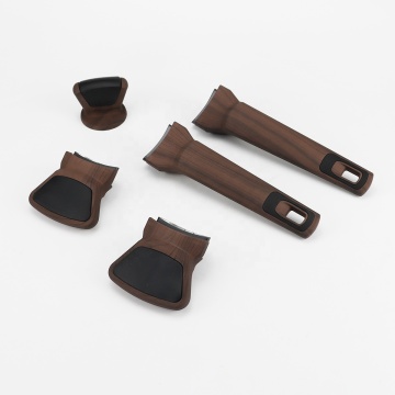 Hot Sale New Design Cookware with Bakelite Handle and Silicone Wooden Soft Touch Painting
