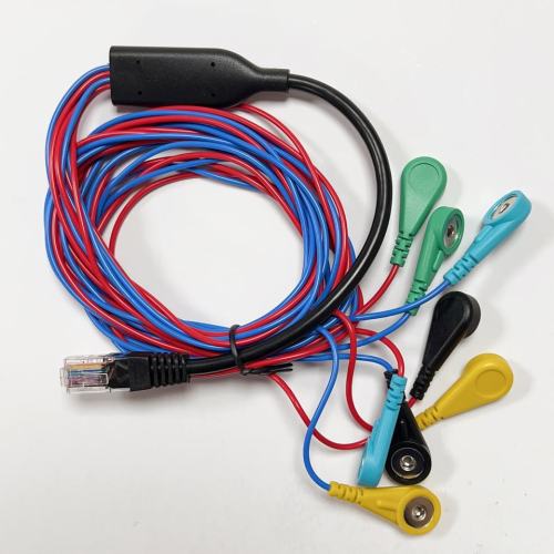 RJ45 Snap ECG Lead Wire CABLE for EMS/TENS