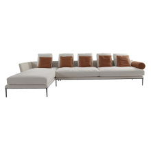 Modern Fabric Living Room Sectional Sofa