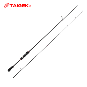 Taigek 1,8m karbon serat ultra-cahaya 2-bagian batang pancing pemintalan