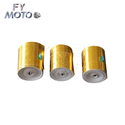Universal Gold Car Thermal Exhaust Tape - Heat Insulation Shield Wrap