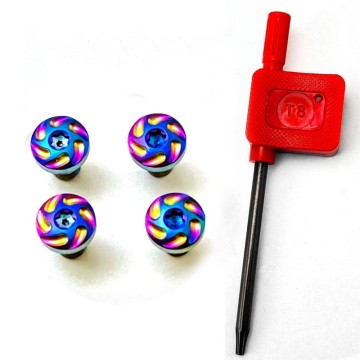 CNC Stainless Steel Custom Screw Replacement Set with T8 Torx Keys