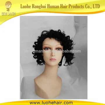 Best quaility short synthetic lady wigs/deep wave wigs
