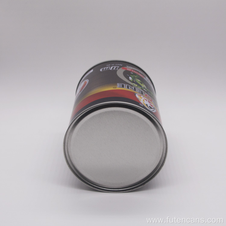 1L Round Empty Engine Oil Tin Can