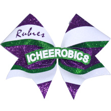 Benutzerdefinierte Silber Cheer Bows