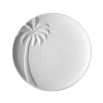 Unglazed Ceramic Bisque Plate for Home Decoration - Ready for Painting