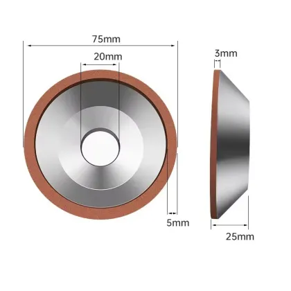 Carbide Cutter Sharpening Steeling Polishing Grinding Tools 4a2 Diamond Grinding Wheel