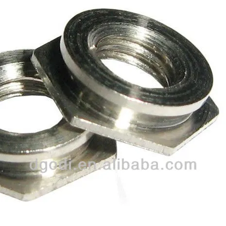 stainless steel thin hex flush nut
