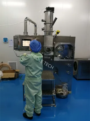 Pharmaceutical roller compactor granulator for vitamin