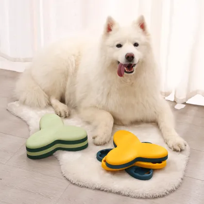 Wholesale Pet Educational Anti-Choking Slow Feed Rotating Puzzle Plate Toys