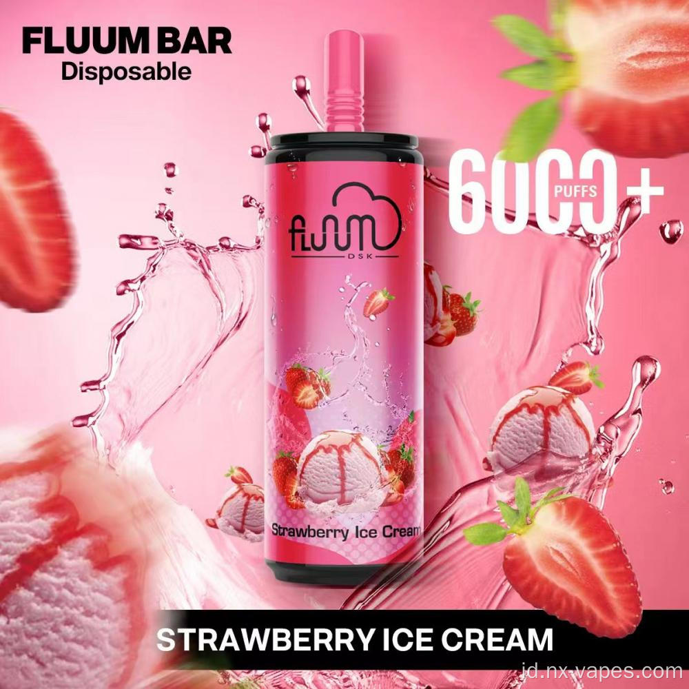 Bilah fluum asli 6000 puff vape sekali pakai