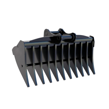 High Quality 1 Ton Excavator Rake Bucket Attachment for Farming and Lawns