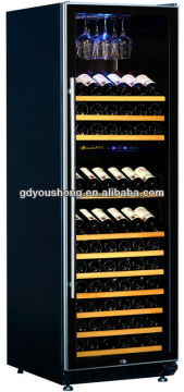 wangzhongwang narrow side door wine cellar USF-168D(450 Liters 172bottles) with double zone