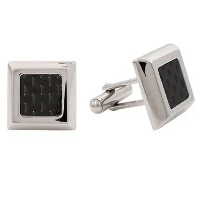Carbon fiber cuff links