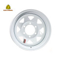 15x6 5-114.3 White Trailer Wheel Chrome