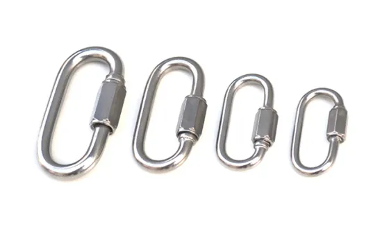 Oval Carabiner With Locking Nut