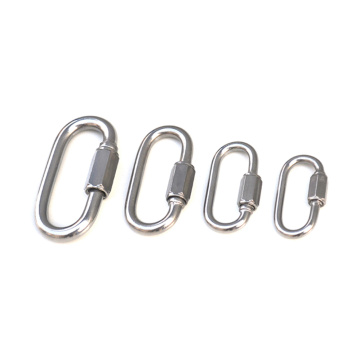 Oval Carabiner With Locking Nut