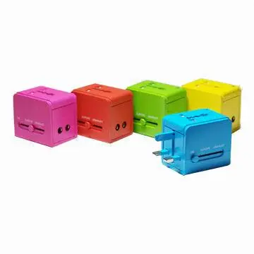Universal World Adapters with 6A Rated Current, Output 2.1A