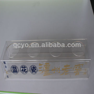 QCY-Z-J044 attractive and high quality acrylic bottle wine rack