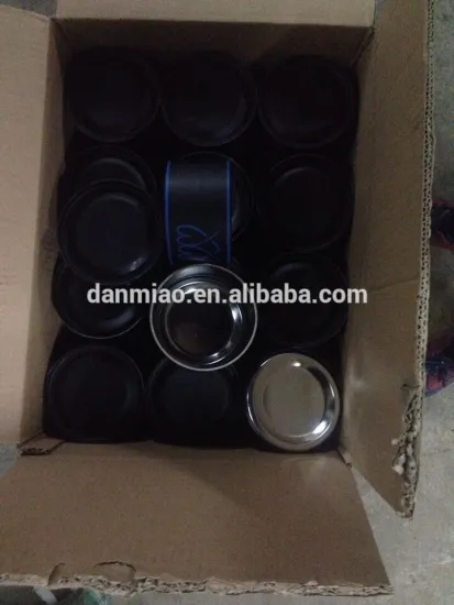 Black paper cans with customized printed