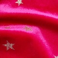 Tessuto in velluto coreano spandex glitter stella dorata