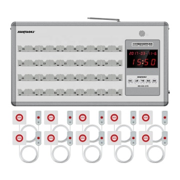 Wireless Calling System for Hospital Clinic Nursing Home: 40 Slots Pager Call Bell Buttons and Panel