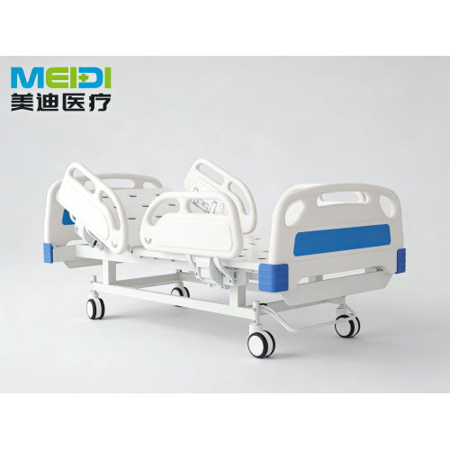 Hospital Bed Single Crank Punching Bed Board with Four Guardrails