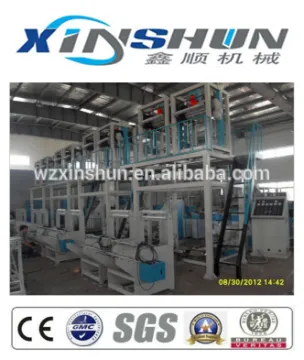 XINSHUN Zipper Bag PE Film Blowing Machine