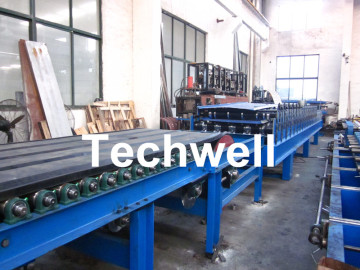 32KW, 50 - 250mm Rock Wool Insulated Sandwich Panel Line Machine For Prefabricated House