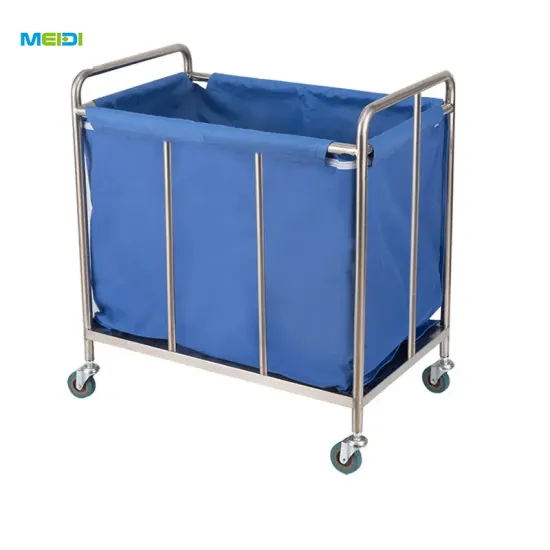 Stainless Steel Hospital Laundry Trolleys Waste Trolley