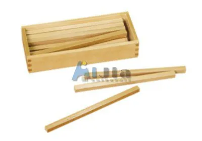 Montessori material Box of Wooden Prisms