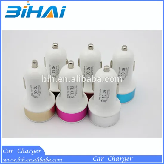 Colorful Multi usb port car charger for samsung galaxy s5 A5 charger adapter