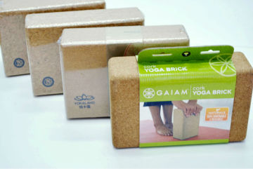 Custom Size & Logo Yoga Cork Blocks
