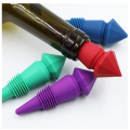 Custom Diamond Shape Wine Stoppers Silicone Wine Bottles