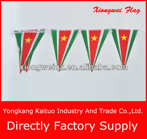 polyester string flag advertising bunting flag