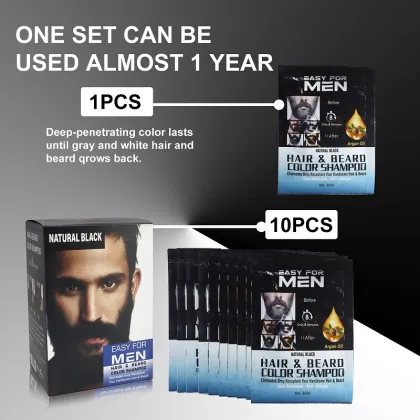 YURHERSU Natural Beard Color Balm for Quick Mustache and Beard Tinting