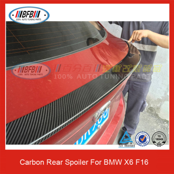 Carbon Fiber Auto Rear Spoiler X6 F16 Trunk Spoiler For BMW X Series 2016