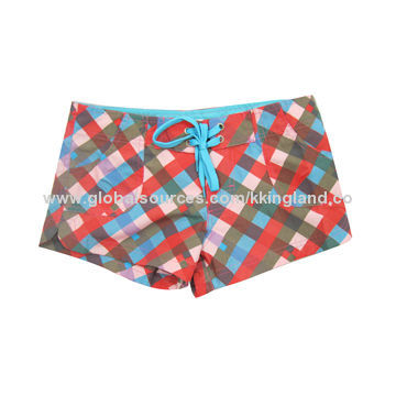 Girls' Beach Swim Shorts, OEM/ODM Orders Accepted, Customized Logos, Colors Available