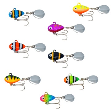 Wholesale Metal VIB Lead Bait 10g Composite Glitter Spinning Lure