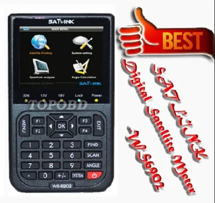 Digital Satellite Finder Meter Spectrum Analyzer WS-6902+Free Shipping