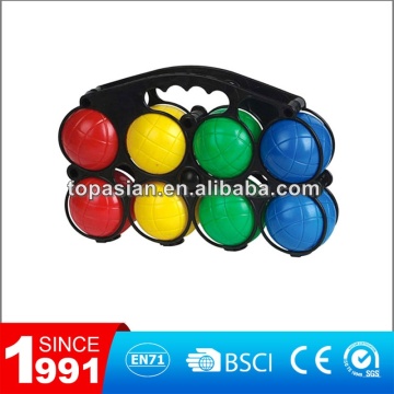 Colorful garden boules set