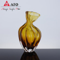 Hand blown colored vases glass vase home decor