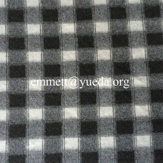 black grey white plaid check jacquard designs knit fabric for garment coat