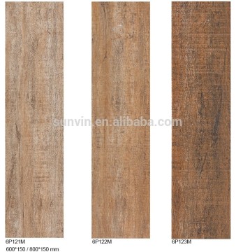 Washing room non-slip inkjet rustic matt 150*800mm flooring wooden ceramic tile