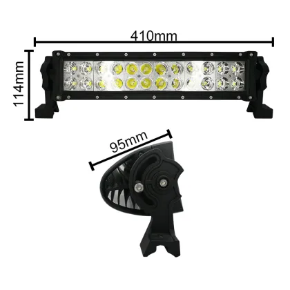 IP68 Waterproof 72W LED Light Bars for Trucks - Shockproof Offroad Lighting