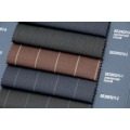 Brown Pinstripe 30% Wool Fabric