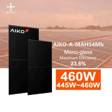Wholesale Europe Stock: Aiko Solar PV Panels - Models Aiko Black Hole Mono-Glass 445W, 450W, 455W, and 460W