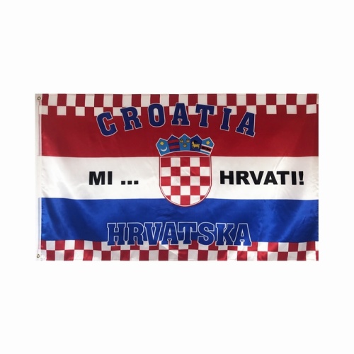 New Design European Cup Polyester Croatia National Flag