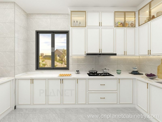 Custom Plywood Melamine Flat Pack White Kitchen Cabinet